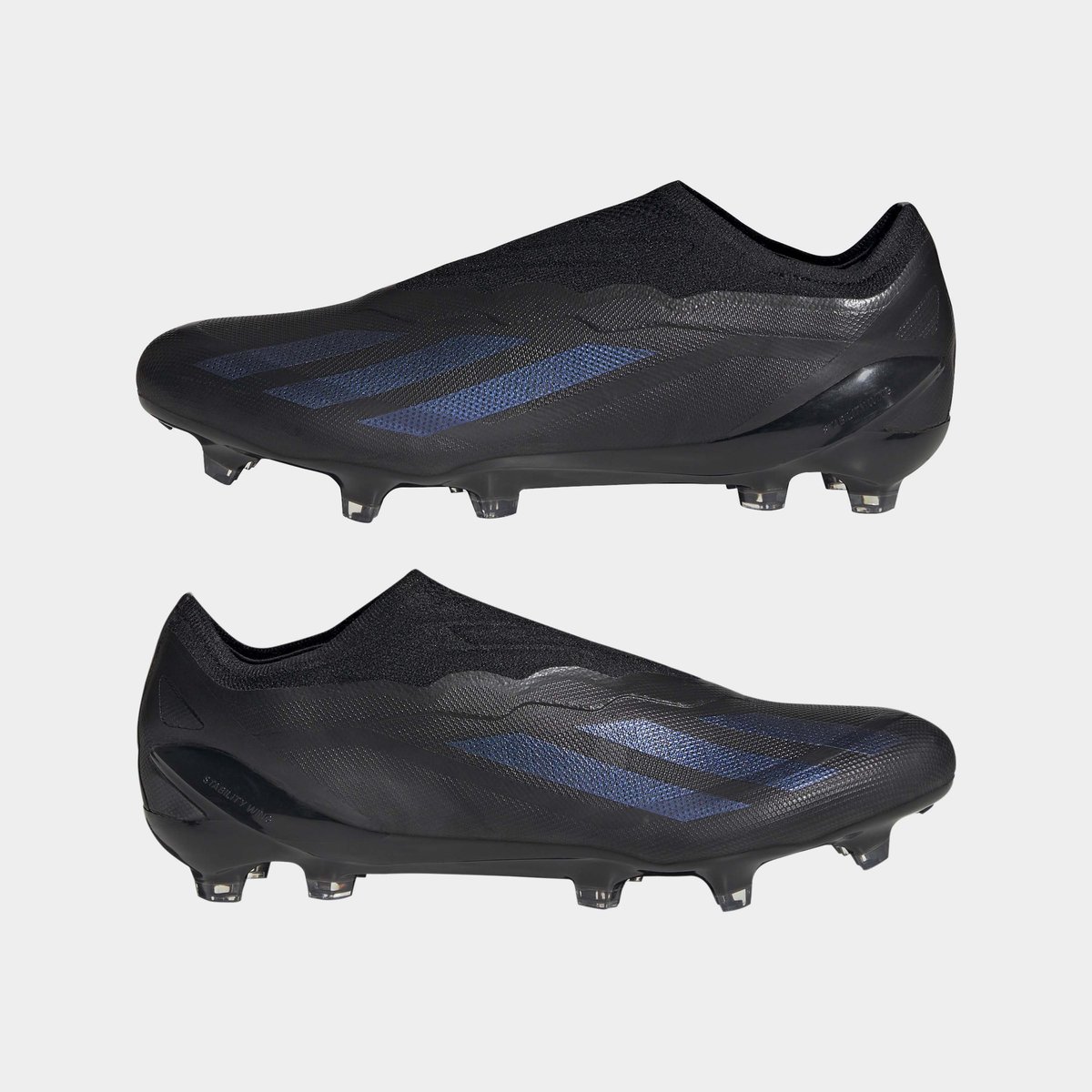 Black and gold outlet laceless football boots