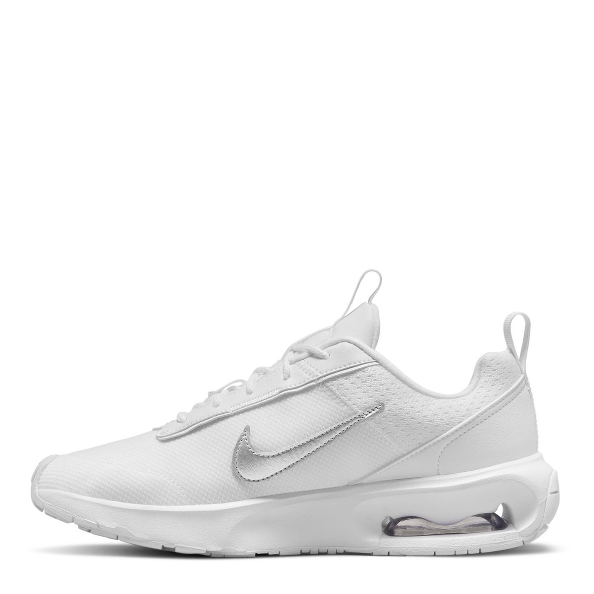 Nike junior air max axis outlet trainer white / metallic silver