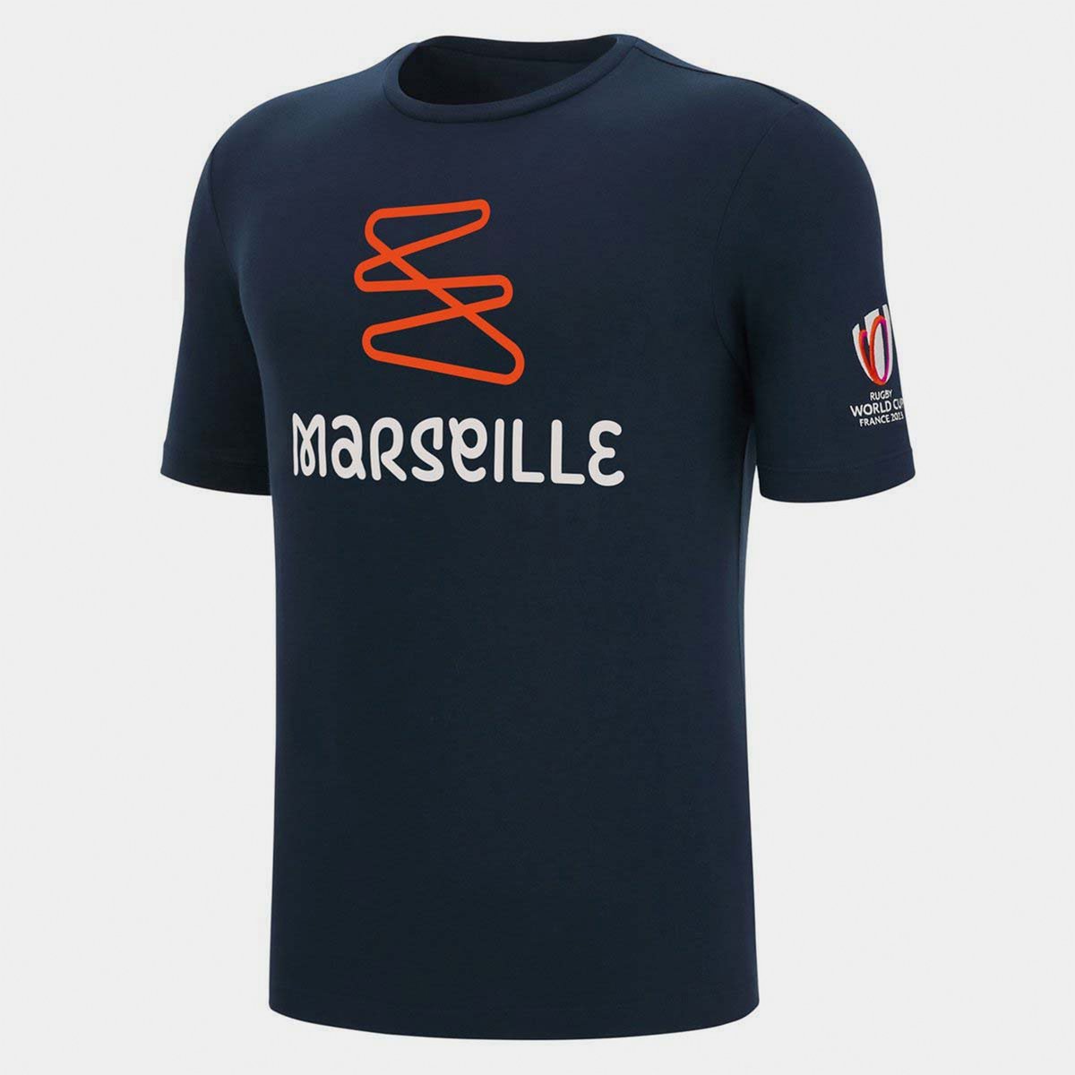 Macron RWC 2023 Marseille T-Shirt Mens Navy, £15.00