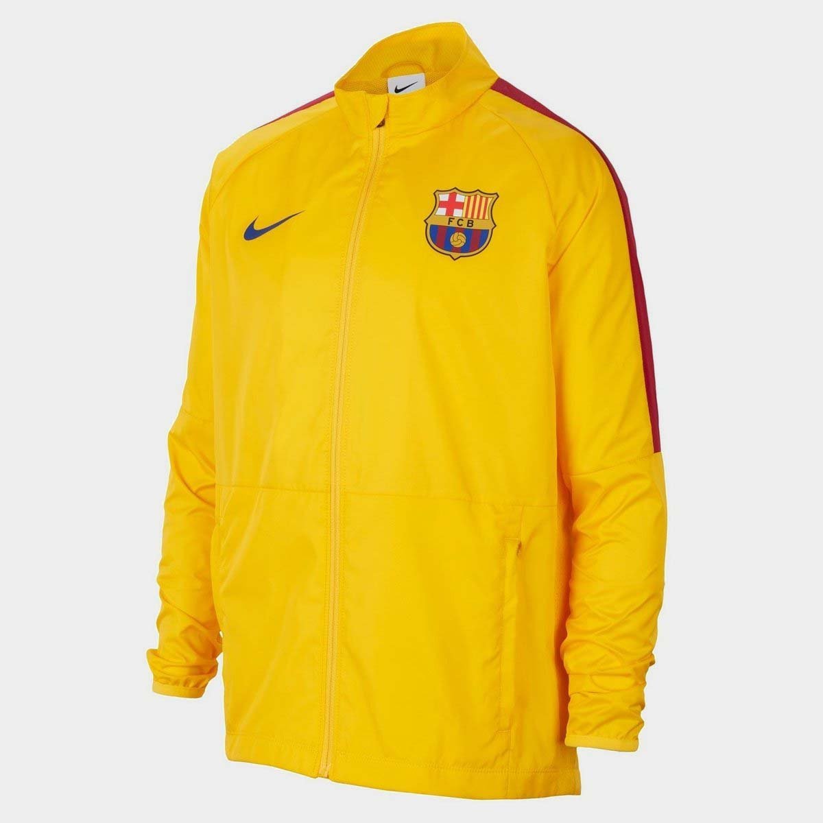 Nike 2022-2023 FC Barcelona Academy Pro Track Jacket - Black/Signal  Blue/University Red - Soccerium