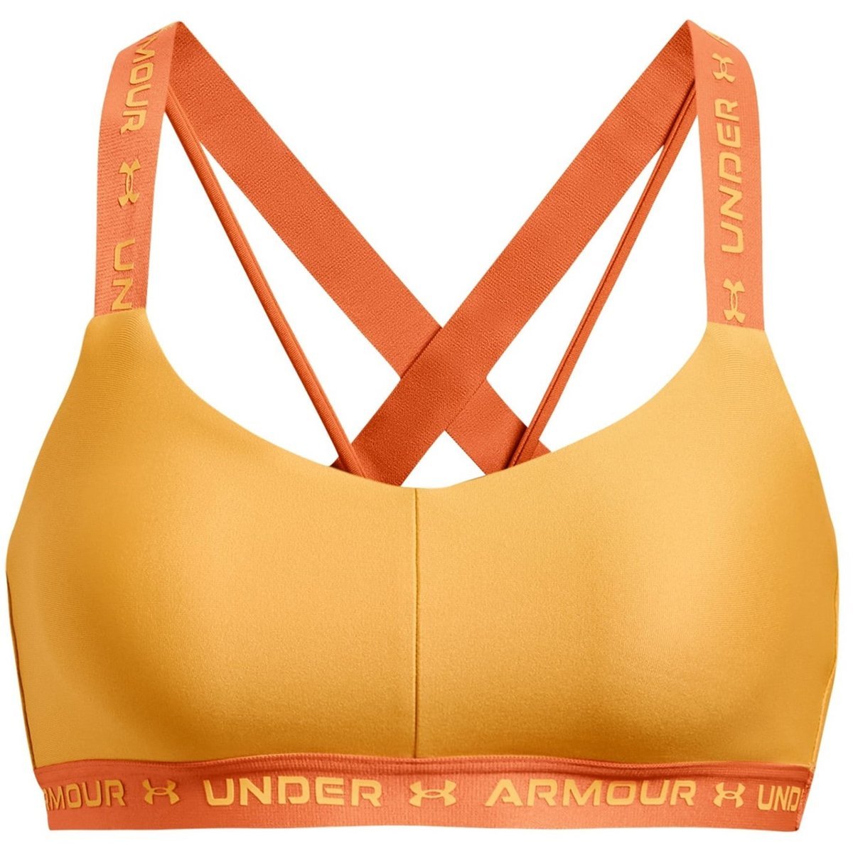 Womens sports bra Under Armour CROSSBACK LOW W orange