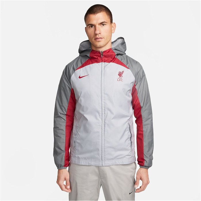 Nike Liverpool AWF Jacket Adults Wolf Grey/Red, €98.00
