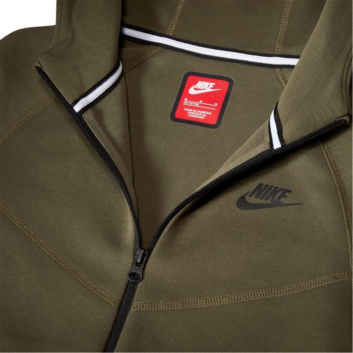 Nike Big Boys' Sportswear Tech Fleece Full-Zip Jacket-Grey/Black