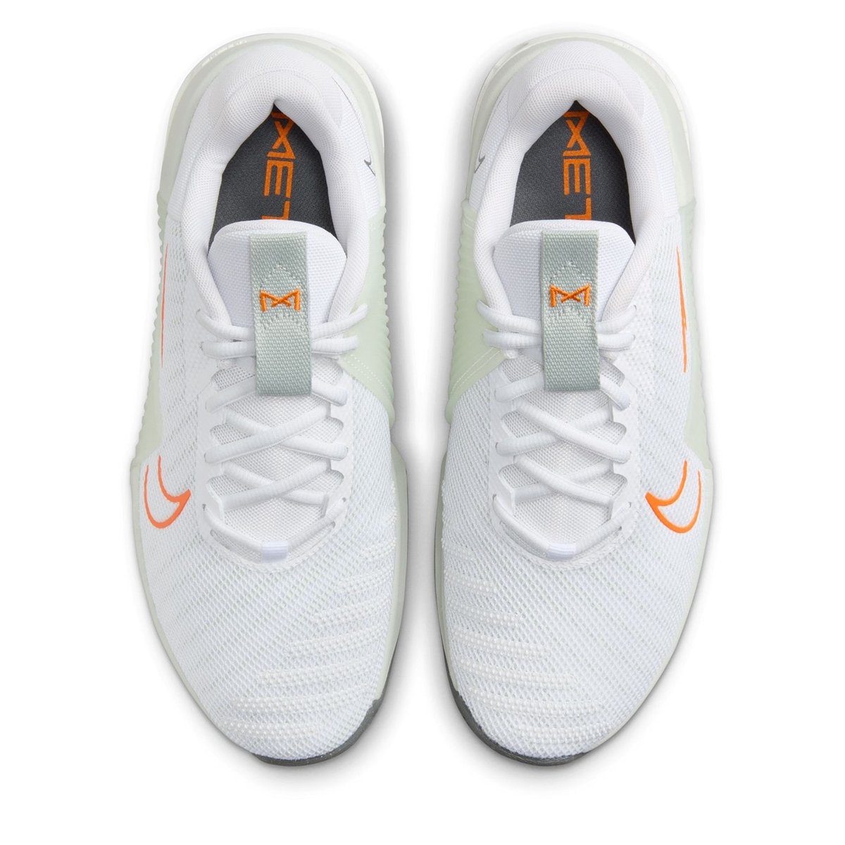 Nike training metcon trainers in white and orange sale