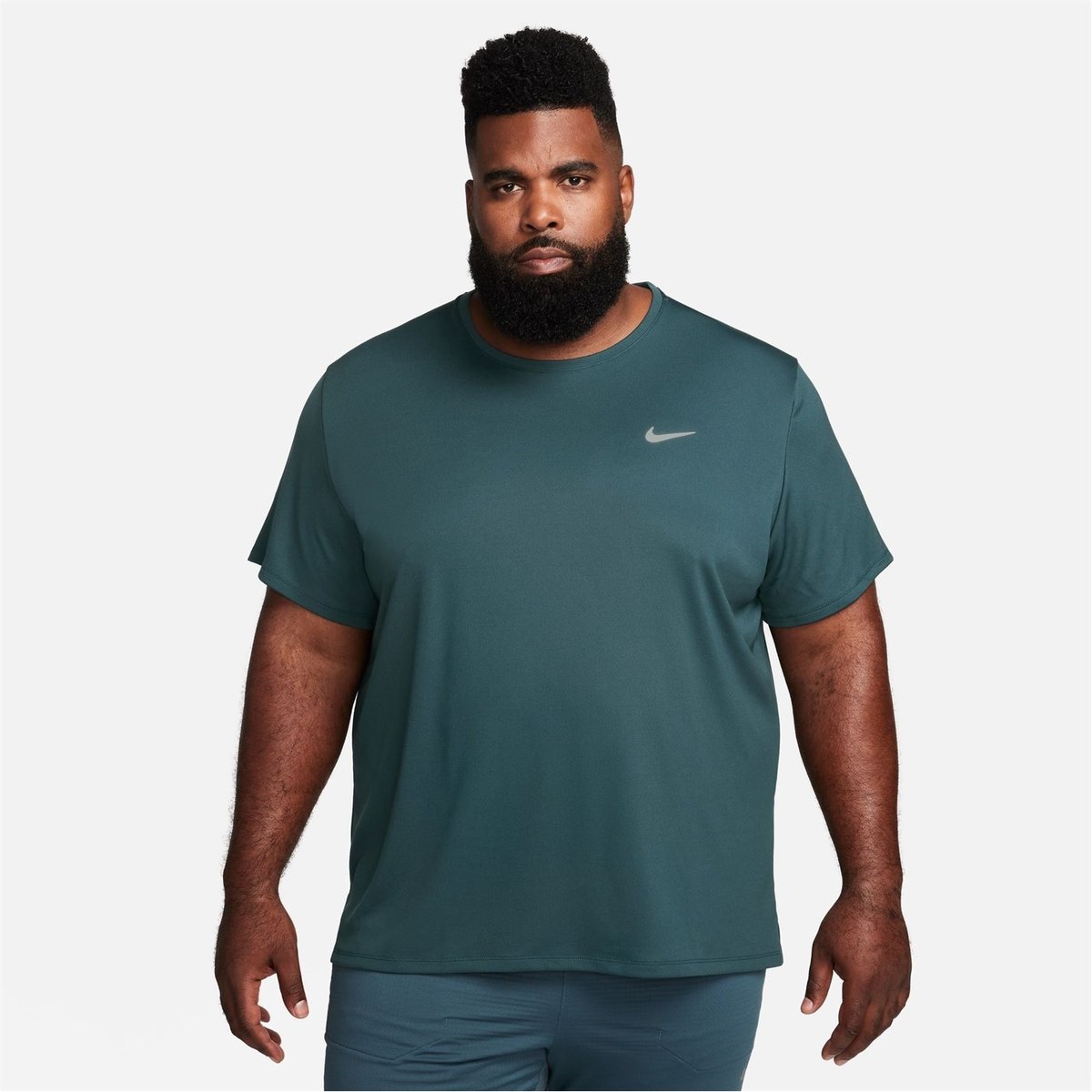 Green nike outlet running top