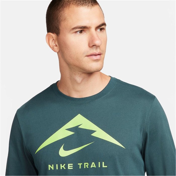 Dri FIT Mens Long Sleeve Trail Running T Shirt