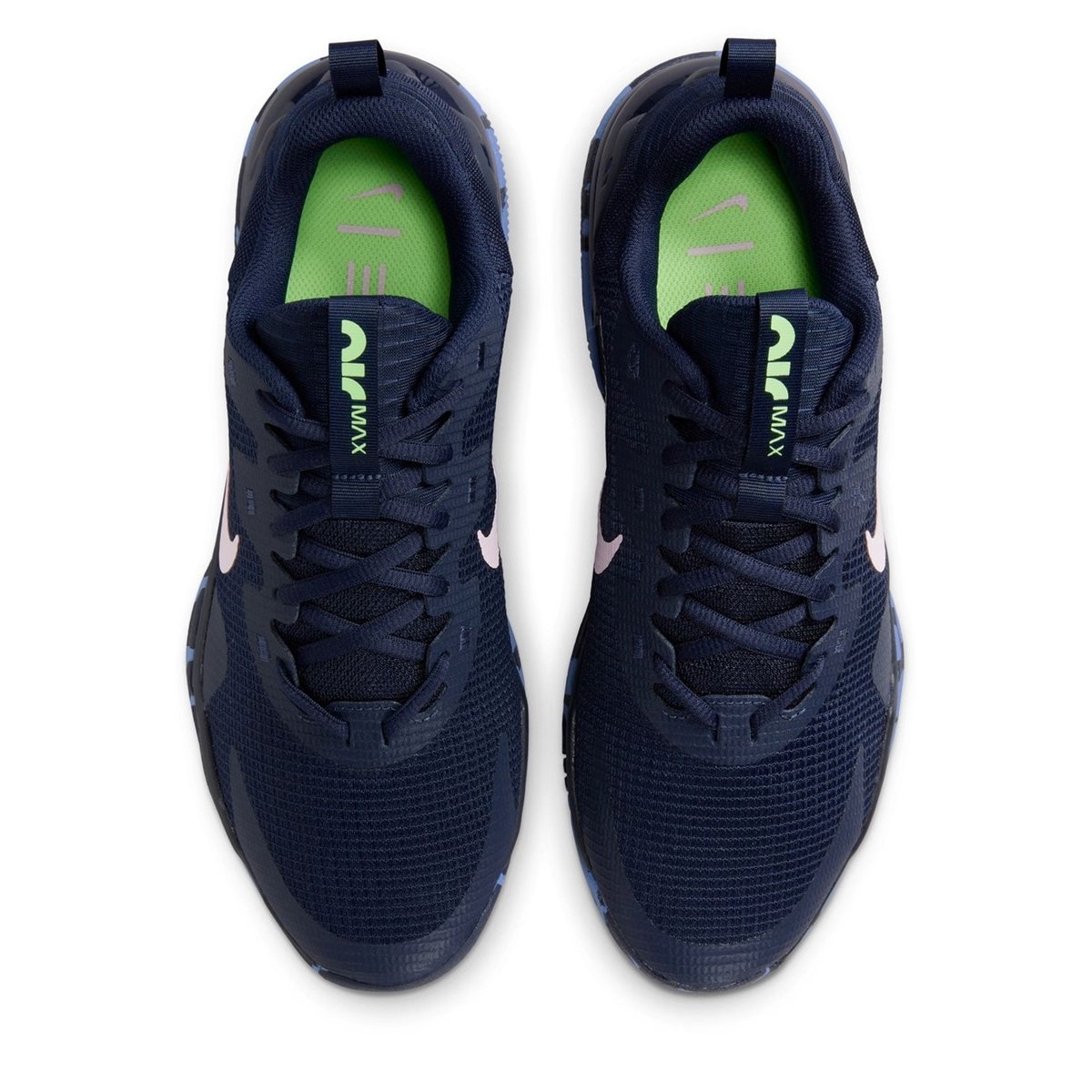 Nike blue best sale training shoes