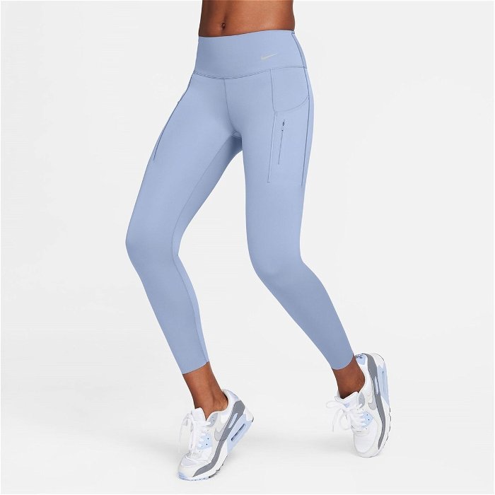 Nike Dri-Fit Go Women's Long Tights Blue