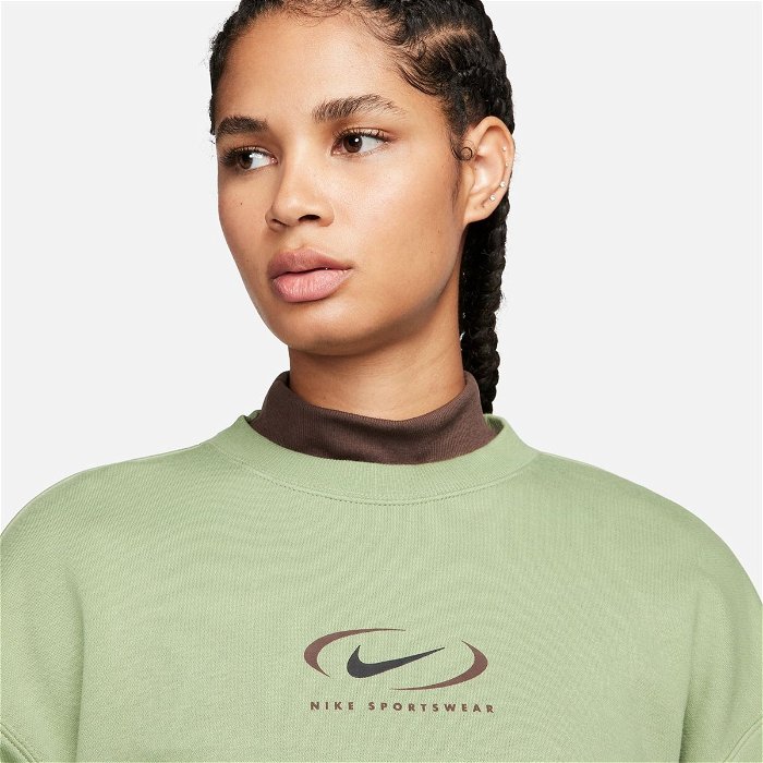 Sportswear Phoenix Fleece Womens Oversized Crew Neck Sweatshirt