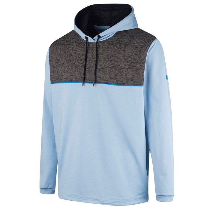 Golf Hooded Top Layer with Contrast Yoke Mens