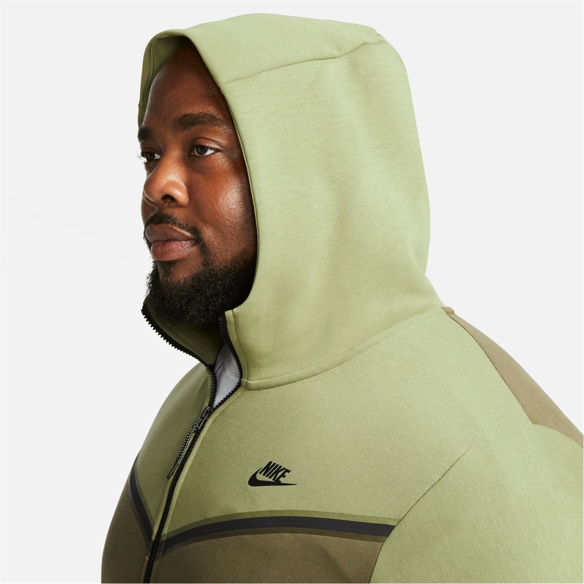 Men's olive clearance nike hoodie