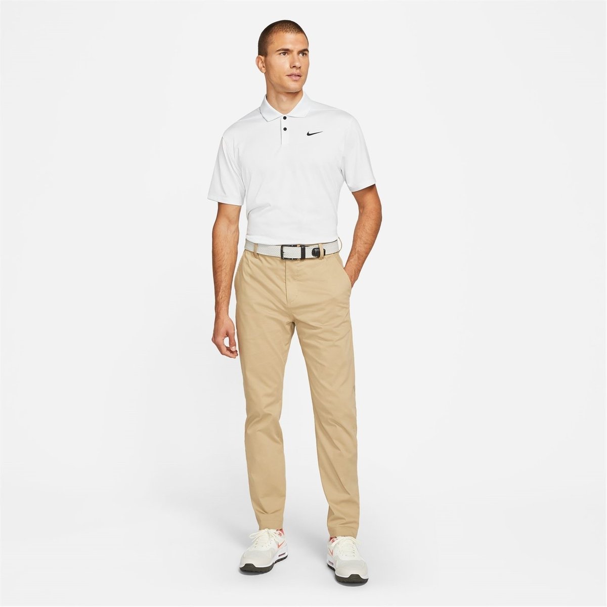 Mens slim fit hot sale golf polo