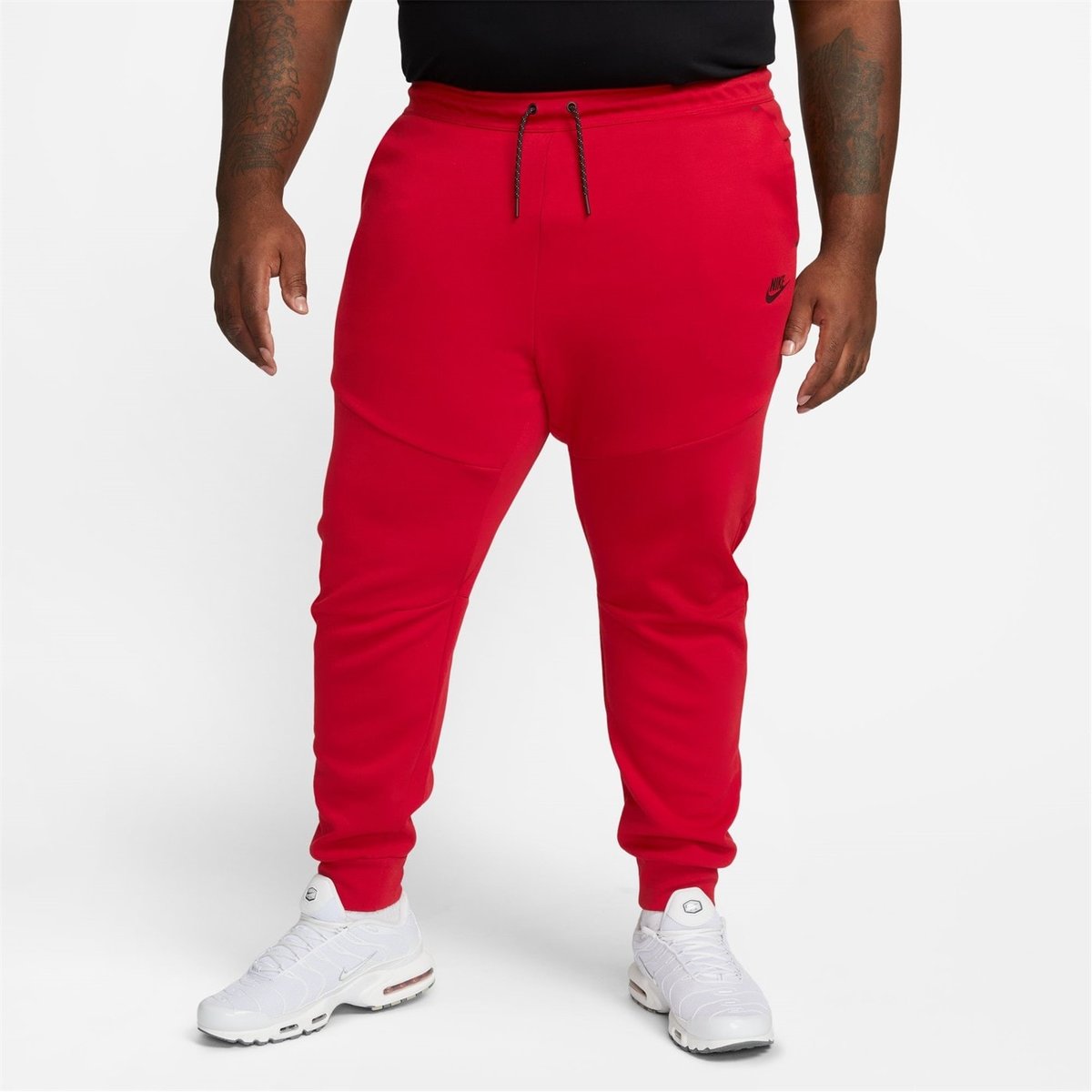 Red jogging sale bottoms mens