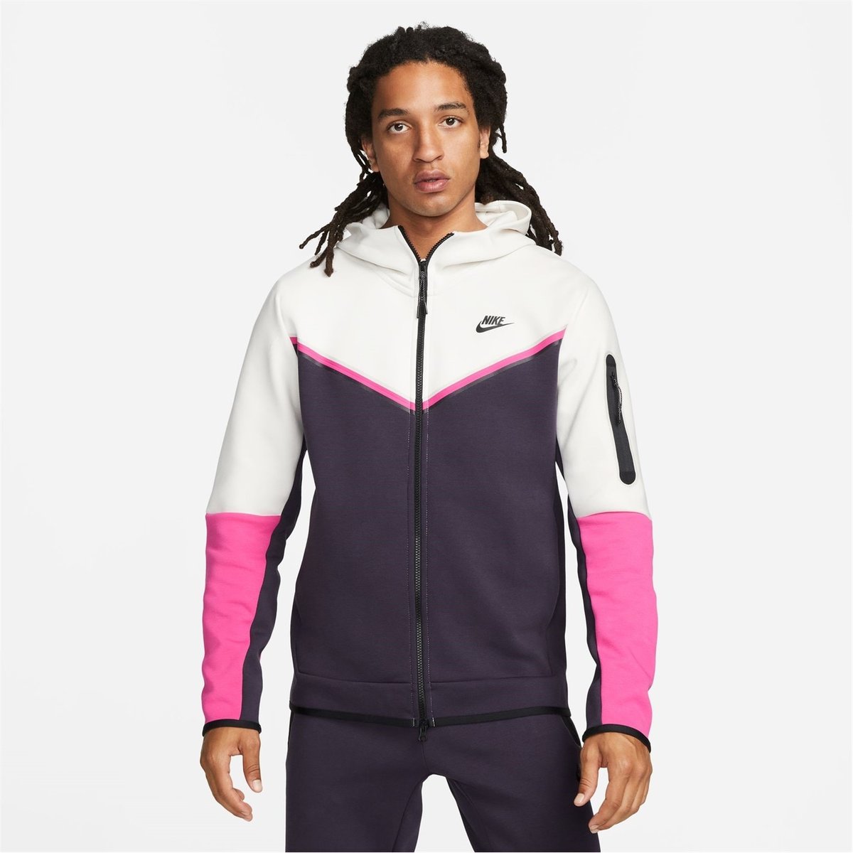 Mens nike full discount zip fleece hoodie