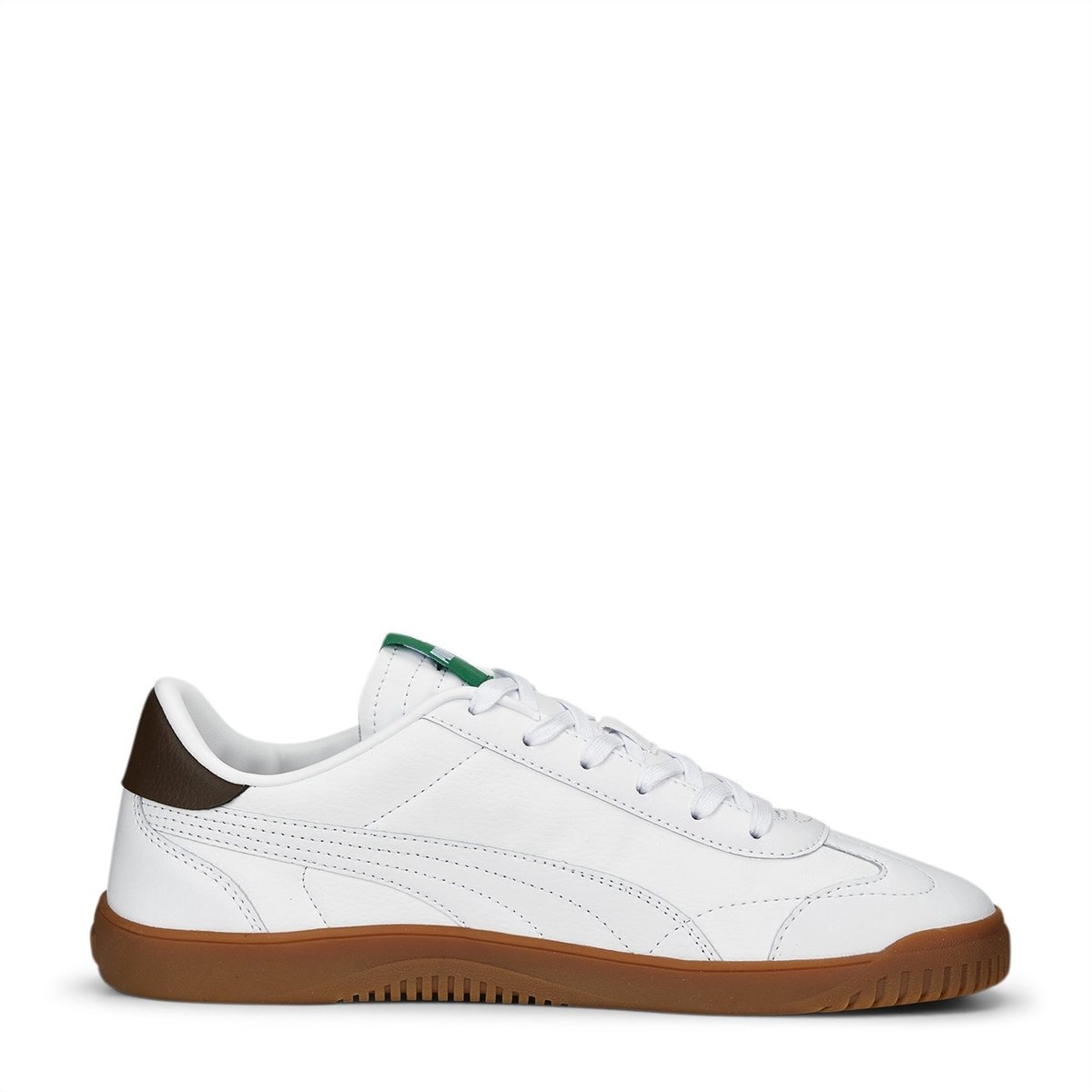 Mens white sale leather puma trainers