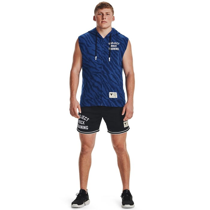 Project Rock Rival Sleeveless Zip Fleece Mens