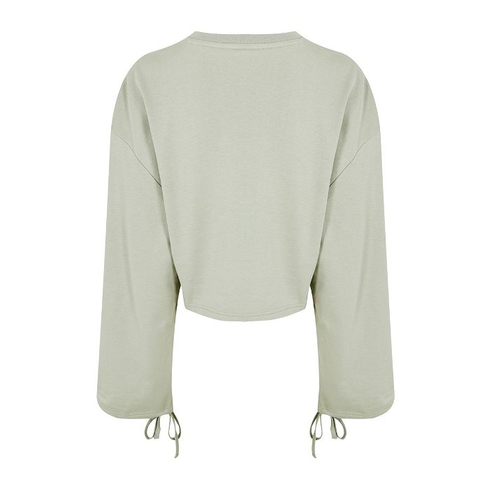 Classic Cropped Crew Sweater Womens