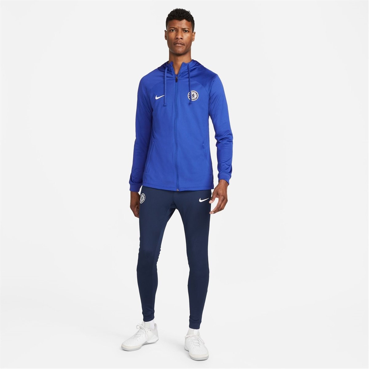 Nike blue track sales top