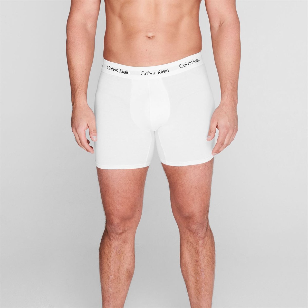 Calvin Klein 3 Pack Boxer Briefs White 42.00