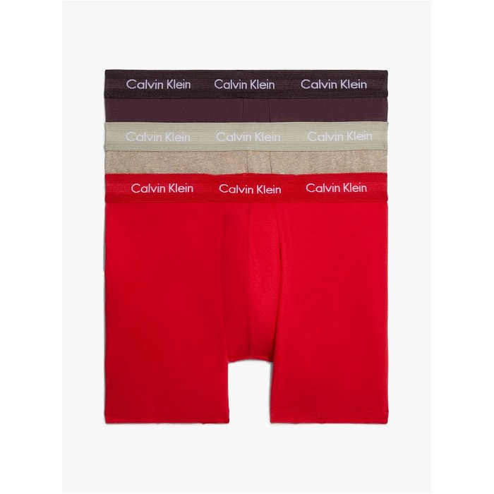 Calvin Klein 3 Pack Boxer Briefs Plum/Red/GryCQ8, €49.00