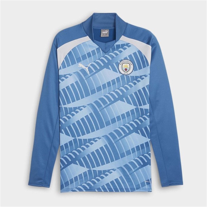 Manchester City Pre Match Sweat T shirt 2023 2024 Adults
