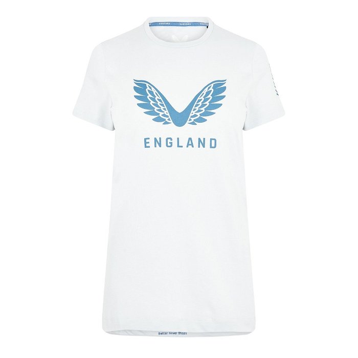 England Cricket Cotton Short Sleeve Tee Womens