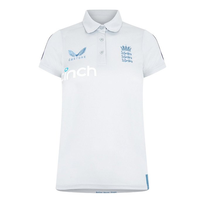 England Cricket Training Polo Shirt Womens