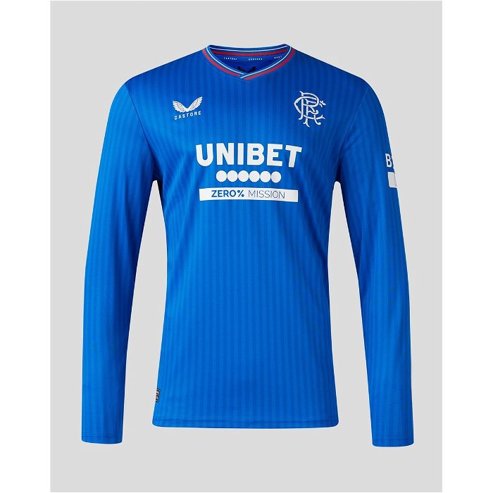 Rangers Home Long Sleeve Shirt 2023 2024 Adults