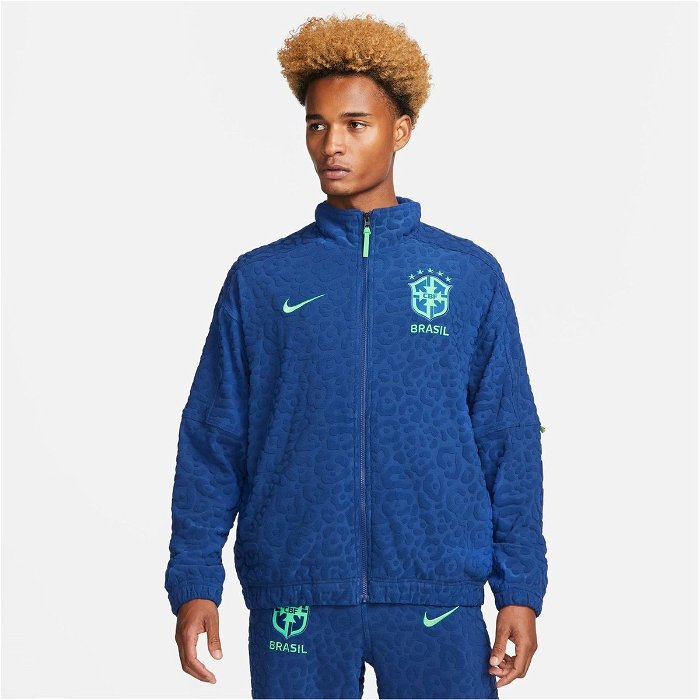 Nike Brasil Swoosh Track Jacket Coastal Blue, £30.00