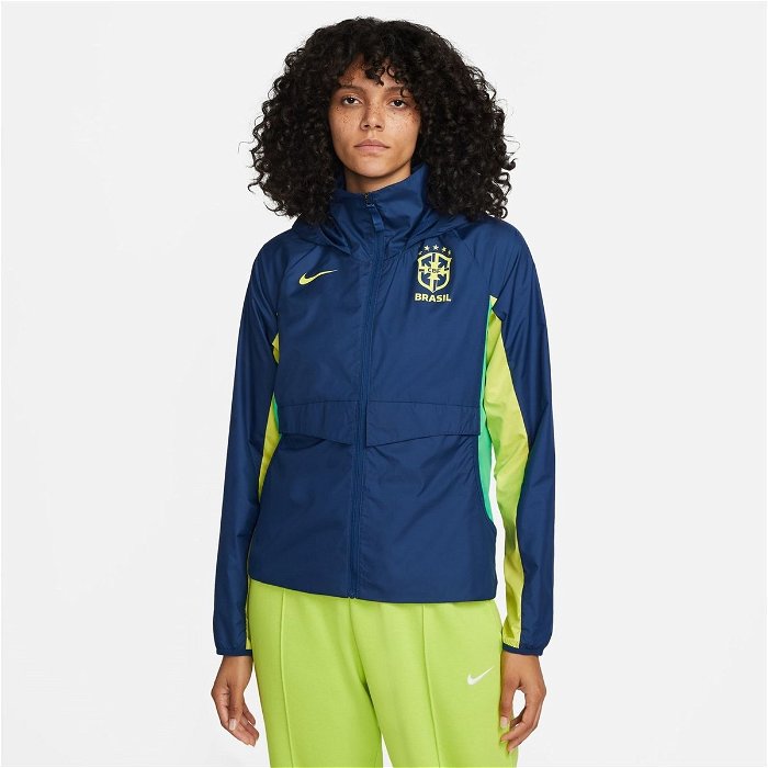 Nike Brazil Womens Rain Jacket Coastal Blue, £44.00