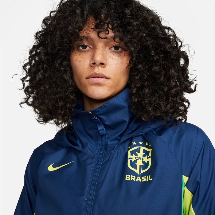 Nike Brazil Womens Rain Jacket Coastal Blue, £44.00