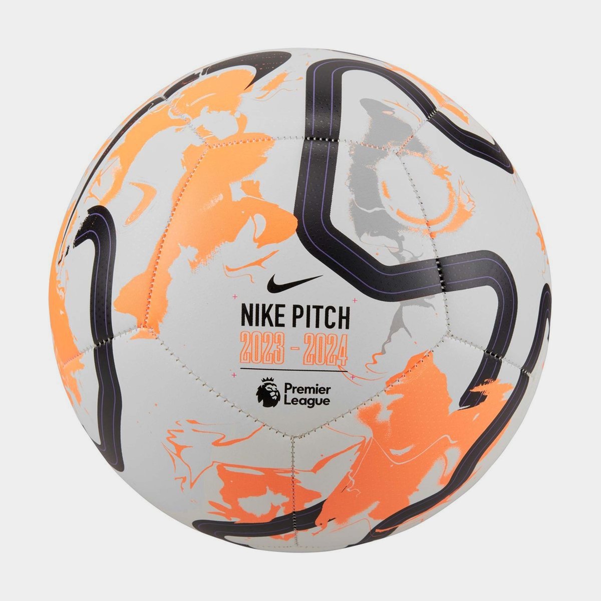 Nike Premier League Pitch Football EPL 2023 24 White Orange 18.00