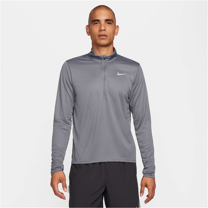 Nike Half Zip Core Long Sleeve Running Top Mens Smoke Grey, £37.00