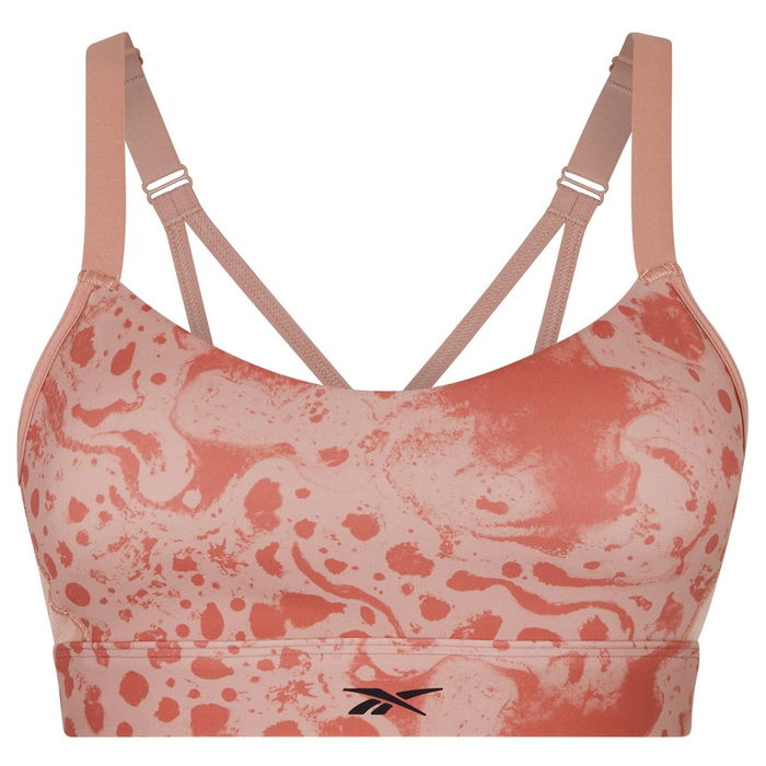 Lux Strappy Modern Safari Print Sports Bra Womens Medium Impact