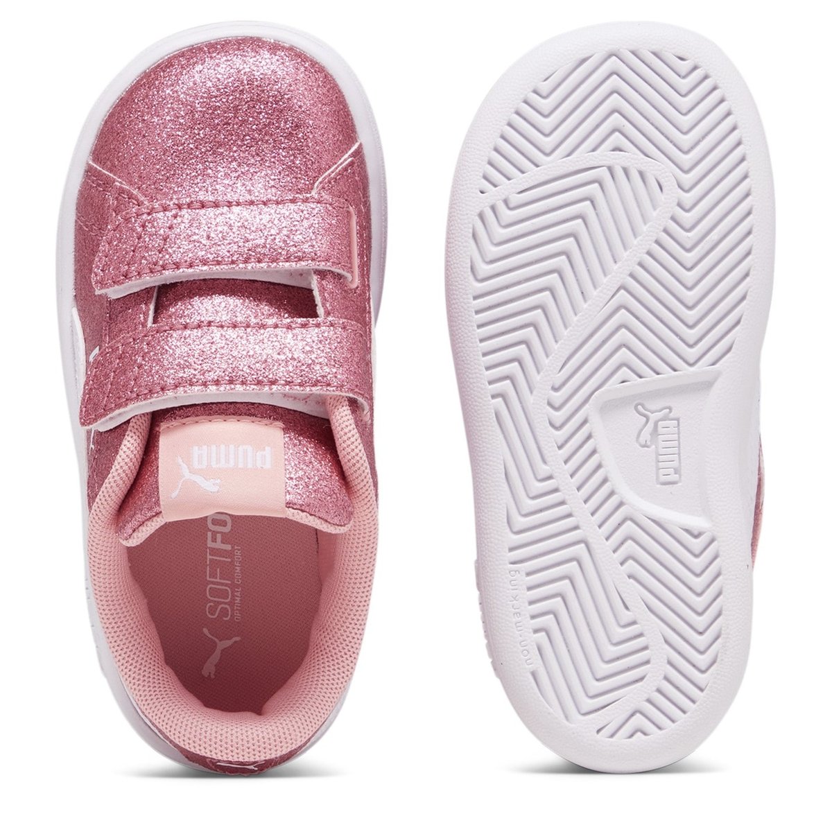 Infant girl deals pumas