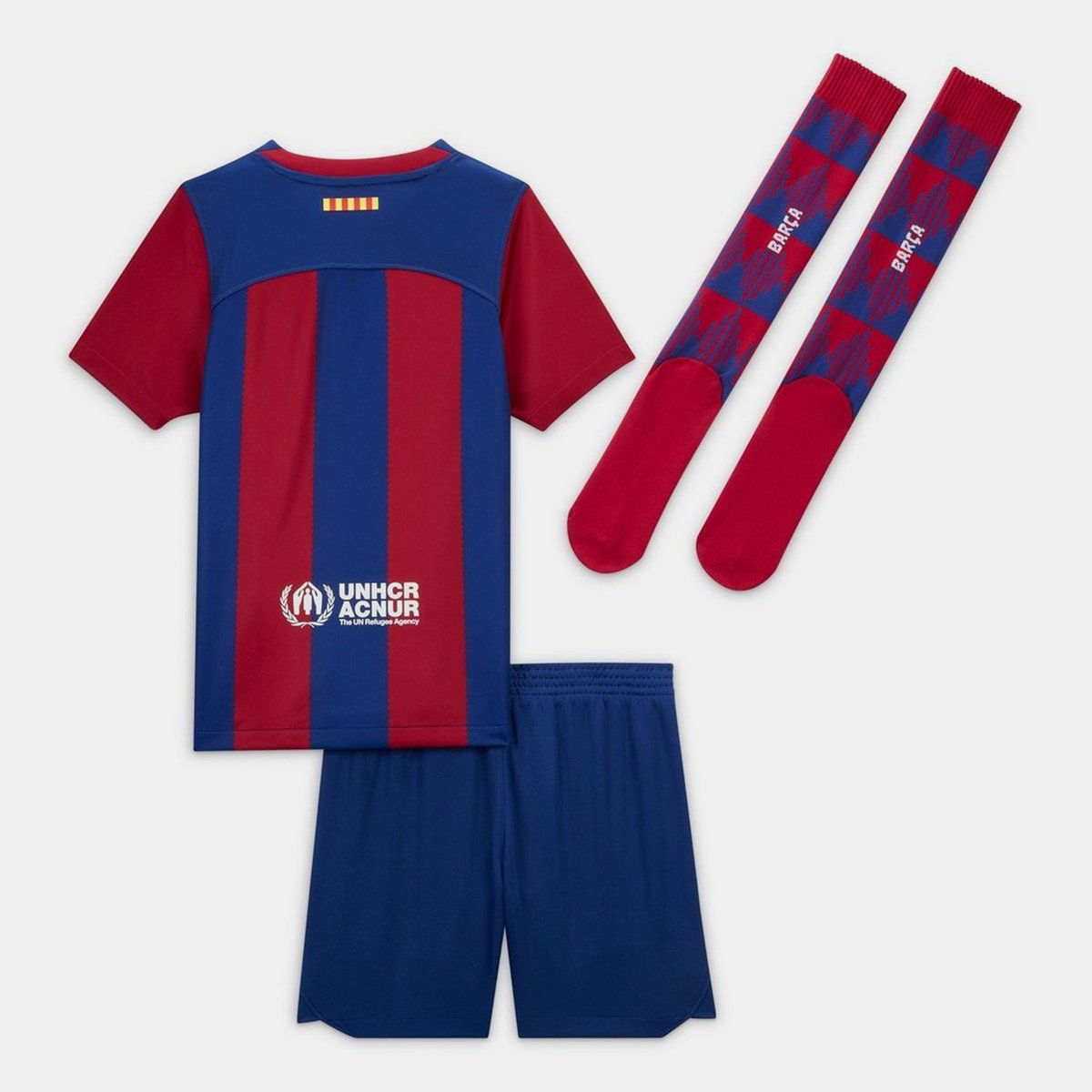 Nike Barcelona Home Minikit 2023 2024 Infants Blue/Red, £44.00