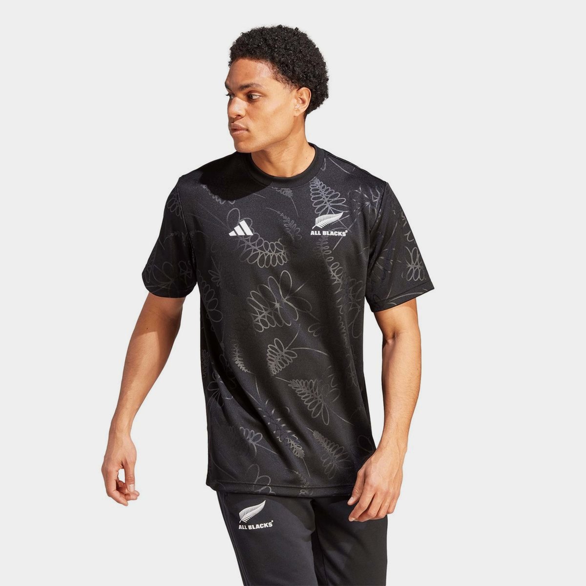 adidas New Zealand All Blacks 2023 Supporters T-Shirt Mens Black