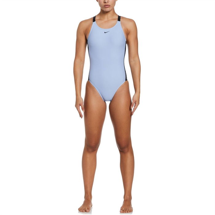 Fusion Logo Tape Fastback Swimsuit Womens