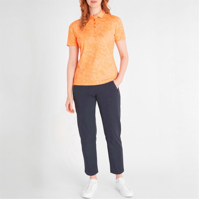 Canvas Print Polo Shirt Womens