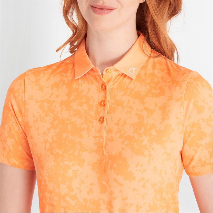 Canvas Print Polo Shirt Womens