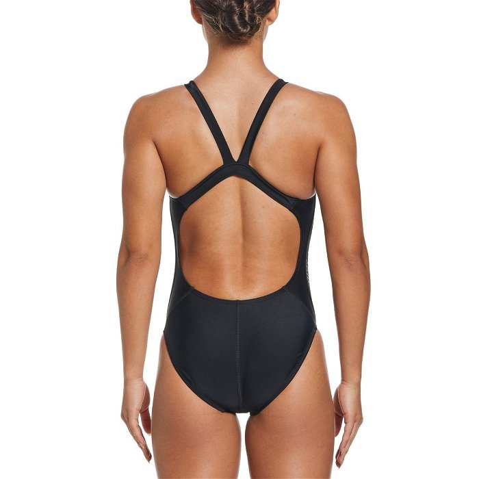 Fusion Logo Tape Fastback Swimsuit Womens