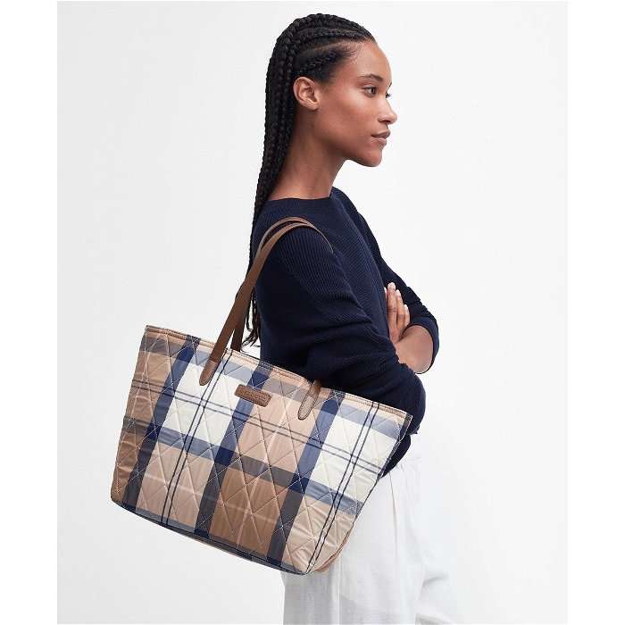 Quilted Tartan Tote Bag