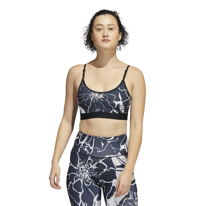 Flower Print Low Impact Sports Bra Womens