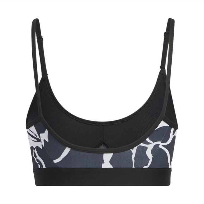 Light Support Flower Print Bra Womens Low Impact Sports Bra Womens