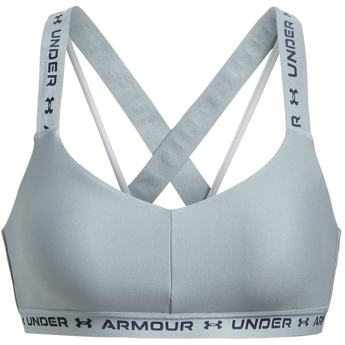 Women's Armour® Mid Crossback Matte/Shine Sports Bra – HerraduraDeOro