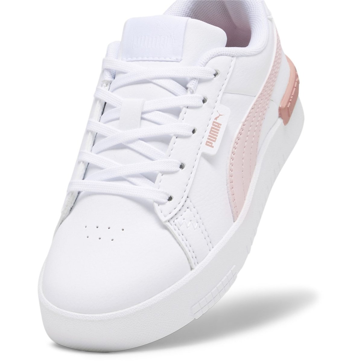 Puma Jada Court Trainers Child Girls White Pink 28.00