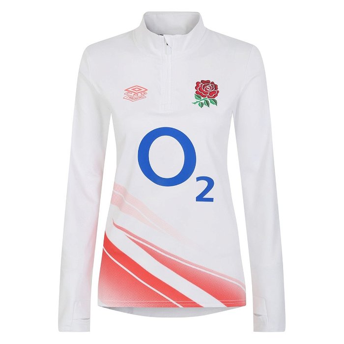 England Red Roses Warm Up Mid Layer Top 2023 2024 Womens