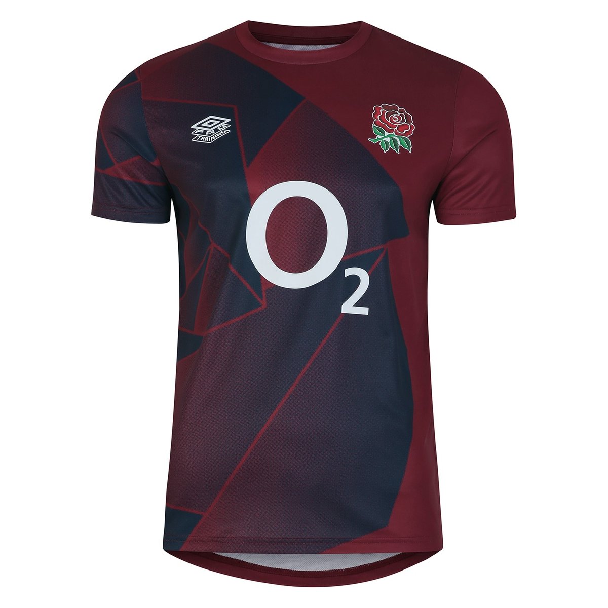 Umbro England Rugby Warm Up Shirt 2023 2024 Adults Red/Navy, £44.00