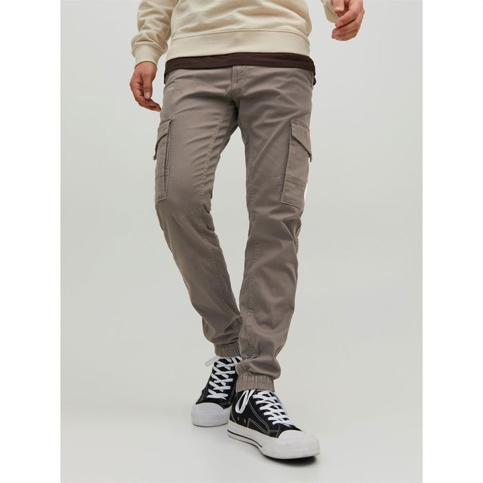 Slim Stretch Cuffed Cargo Pants