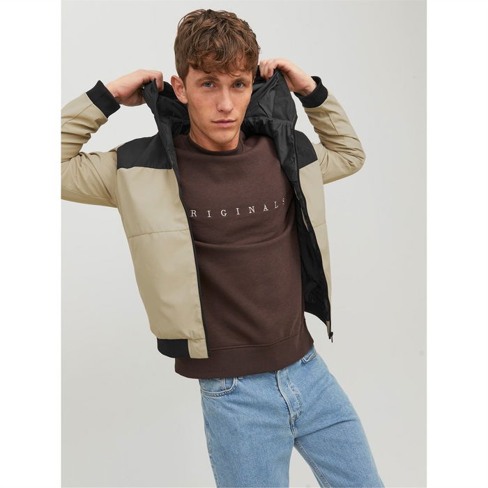 Seam Hooded Jacket Mens